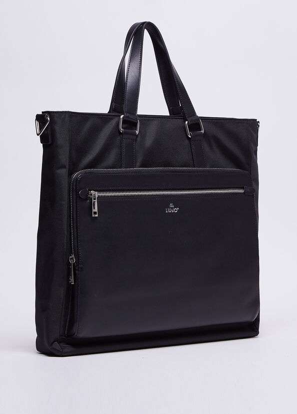 Black Men's Liu Jo Tote Bags | EXS-593821