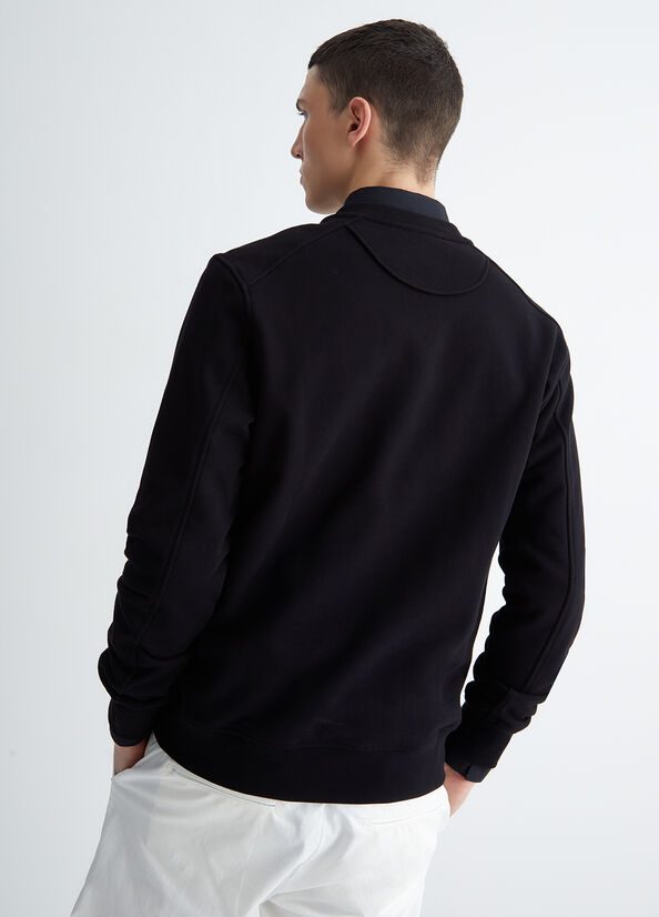 Black Men's Liu Jo With Logo Sweaters | RXK-976534