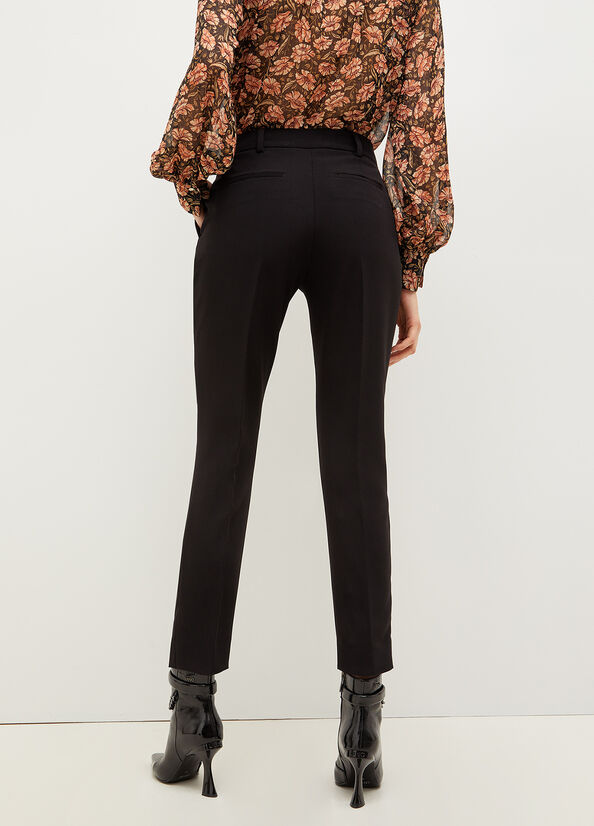 Black Women's Liu Jo Cigarette Pants | IRF-597608