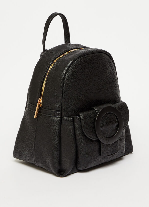 Black Women's Liu Jo Eco-Friendly Backpacks | JFN-329467