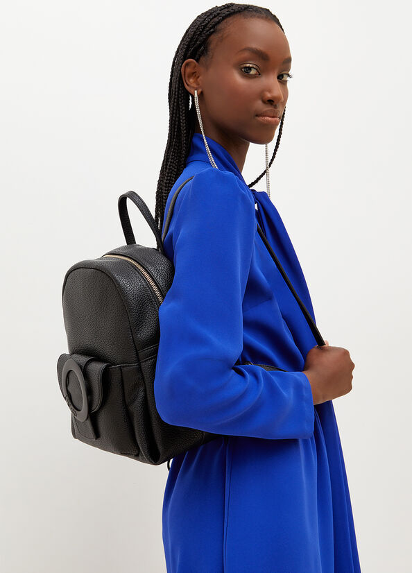 Black Women\'s Liu Jo Eco-Friendly Backpacks | JFN-329467