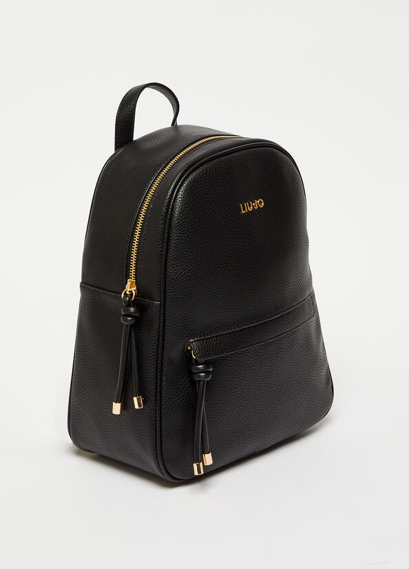 Black Women's Liu Jo Eco-Friendly Backpacks | YGN-521078