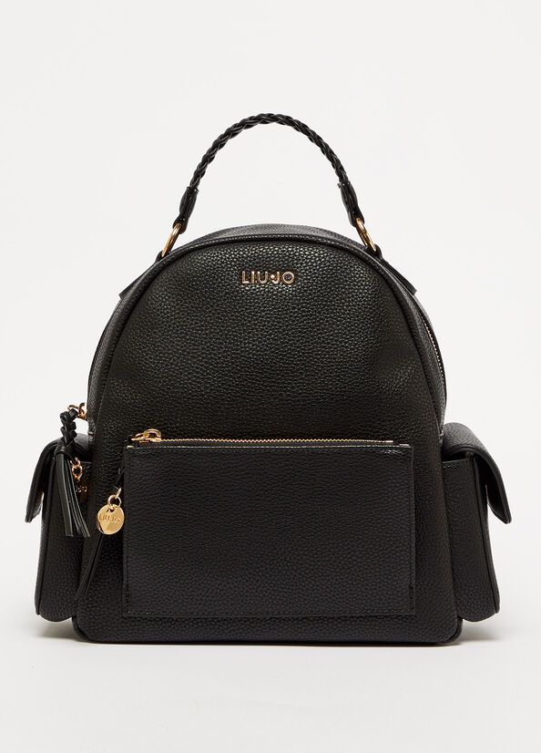 Black Women's Liu Jo Eco-Friendly Backpacks | YPT-614052