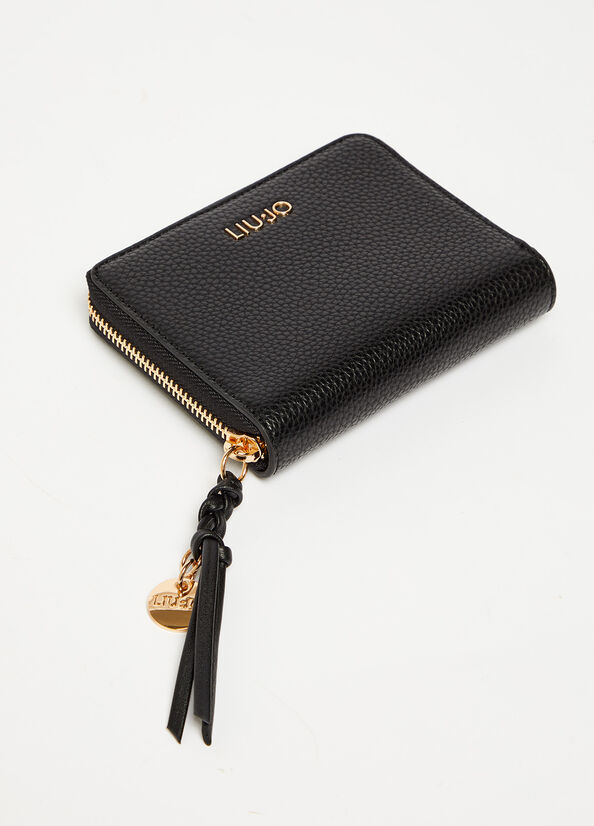 Black Women's Liu Jo Eco-Friendly With Charm Wallets | EOR-096482