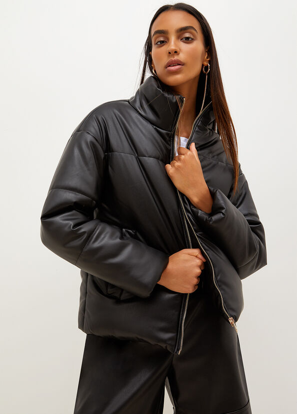 Black Women\'s Liu Jo Padded Coats | DIE-813249