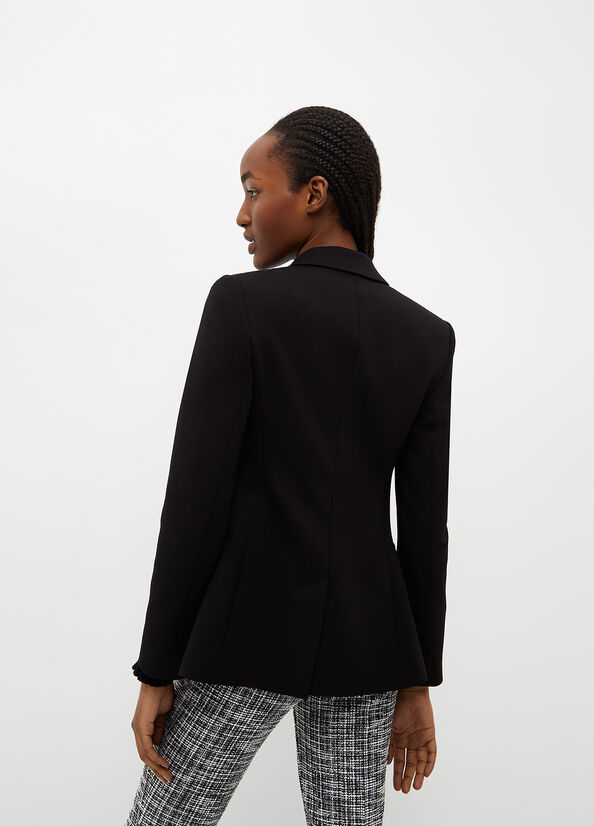 Black Women's Liu Jo Stretch Blazer Jackets | JIQ-509213