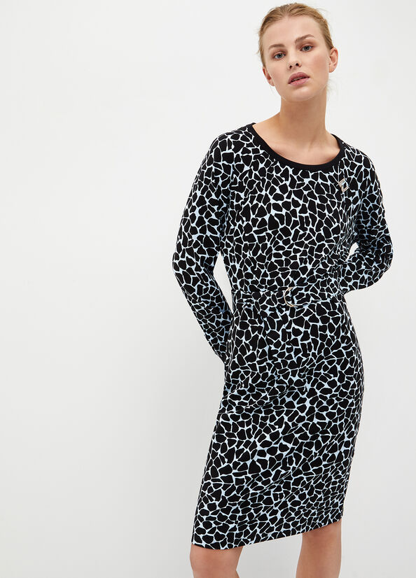 Blue Women\'s Liu Jo Animal-Print Dress | HGL-578219