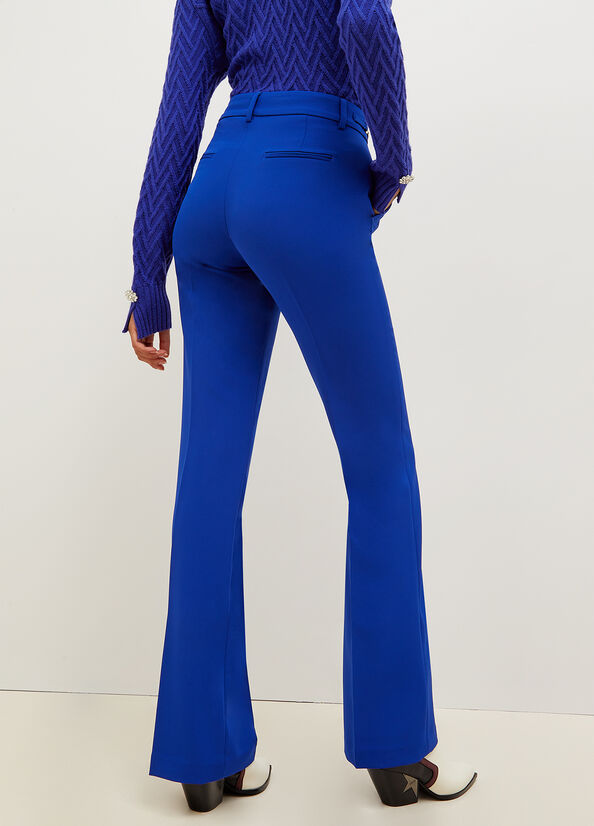 Blue Women's Liu Jo High-Rise Stretch Pants | RMF-765298