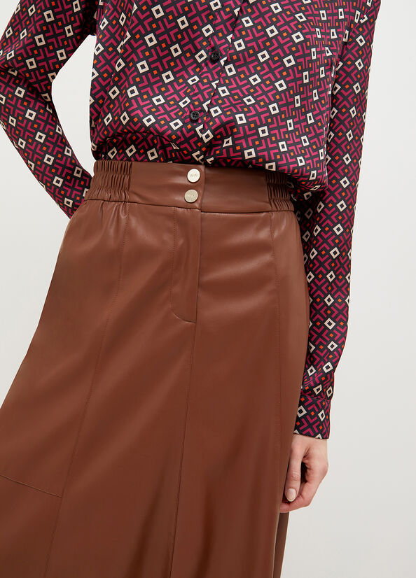 Brown Women's Liu Jo Fabric Skirts | CPB-871935