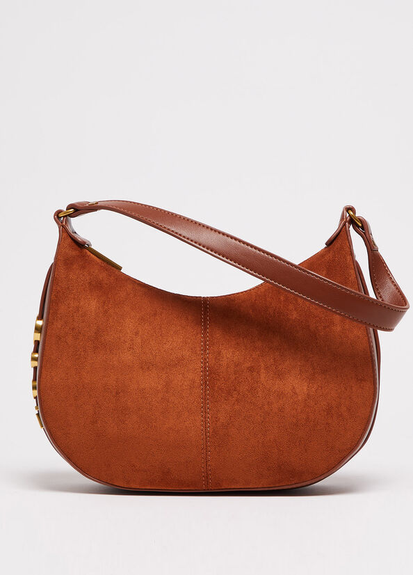 Brown Women's Liu Jo Suede Crossbody Bags | QVL-739684