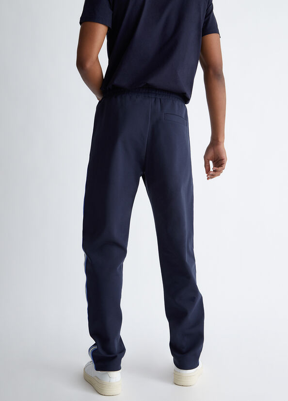 Dark Blue Men's Liu Jo Tracksuit Bottoms Pants | VKH-671902