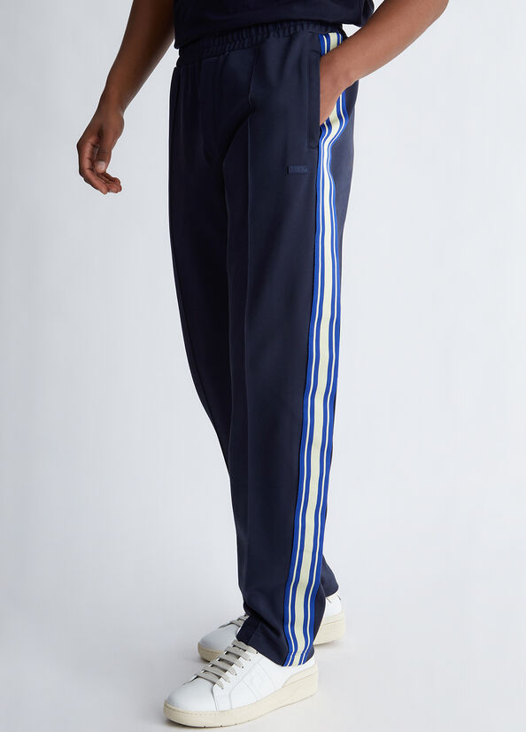 Dark Blue Men's Liu Jo Tracksuit Bottoms Pants | VKH-671902