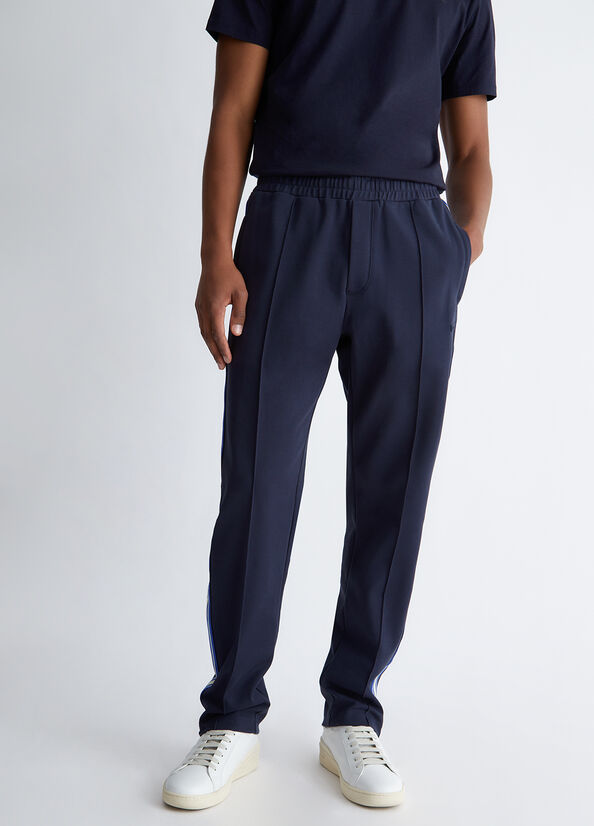 Dark Blue Men\'s Liu Jo Tracksuit Bottoms Pants | VKH-671902