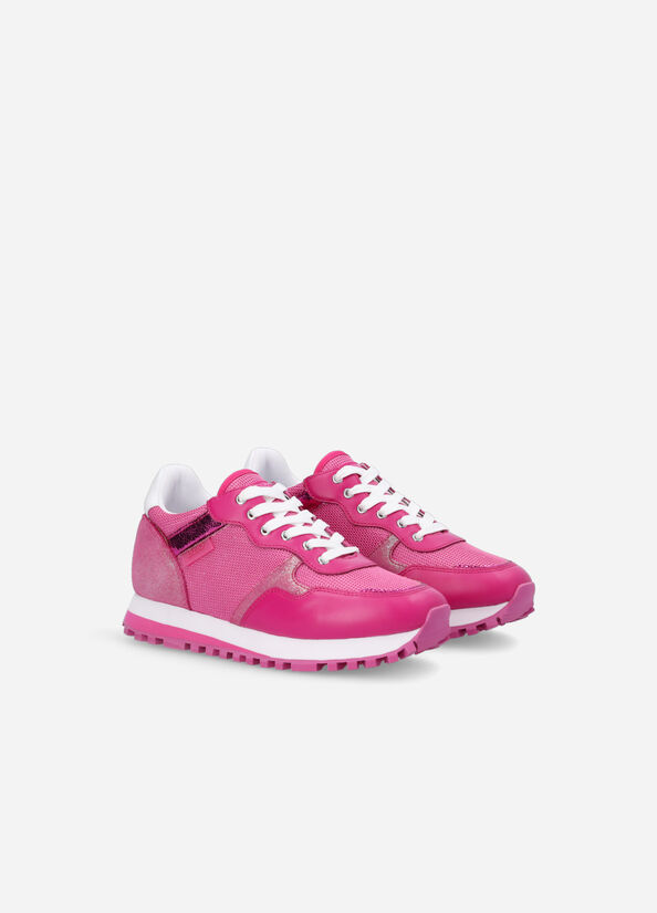 Fuchsia Women's Liu Jo Brighty Mesh Sneakers | KQT-821409