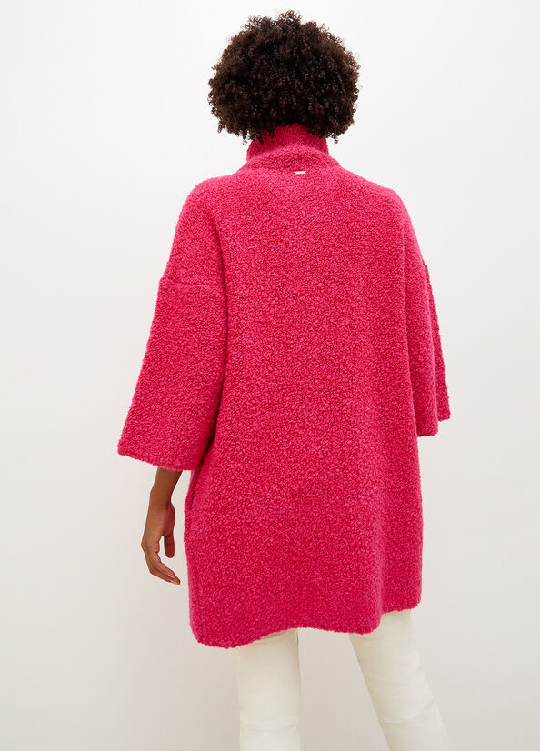 Fuchsia Women's Liu Jo Knit Coats | VLB-018256