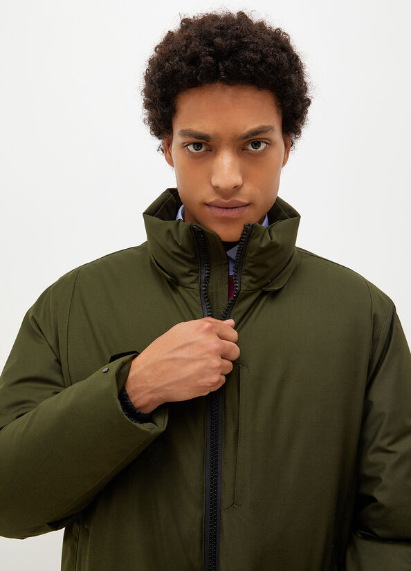 Green Men's Liu Jo Padded With Hood Jackets | JCX-975461