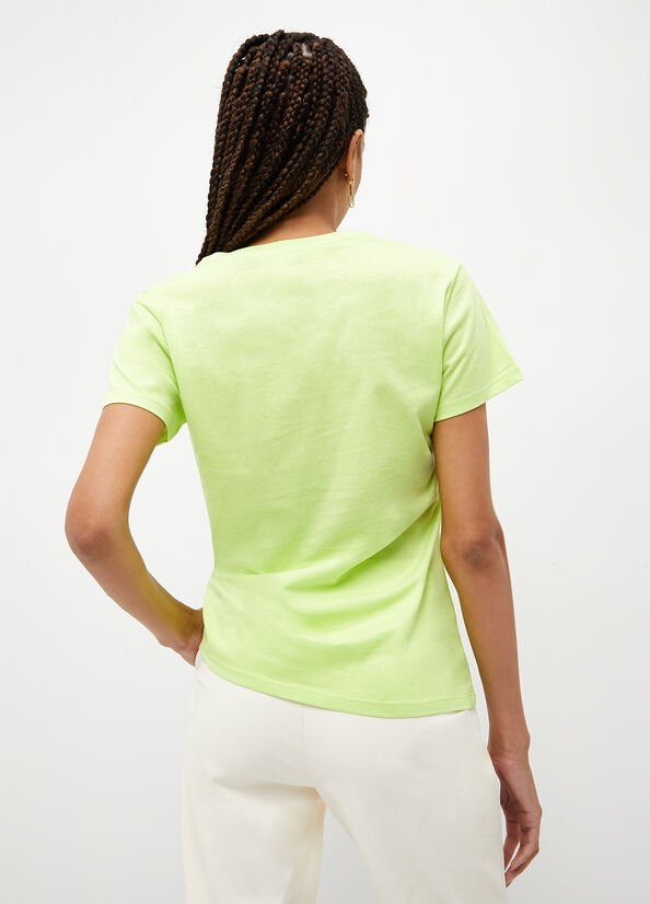 Green Women's Liu Jo Eco-Friendly With Logo Tops | TVR-368215