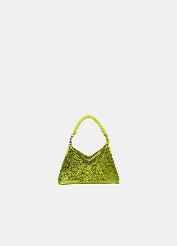 Light Green Women's Liu Jo Mini Hobo With Gemstones Crossbody Bags | VKN-872460