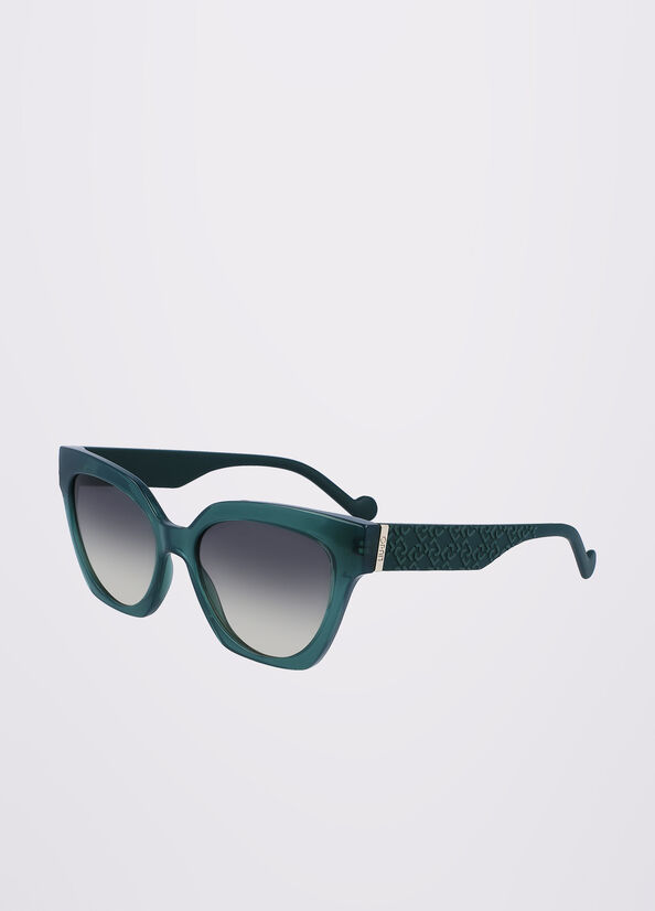 Light Green Women's Liu Jo With 3d Pattern Sunglasses | KHL-701593