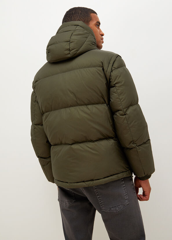 Olive Men's Liu Jo Hodded Down s Jackets | FPL-049275