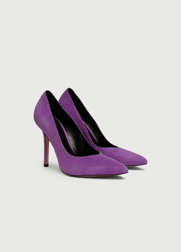 Purple Women's Liu Jo Suede High Heels | LYH-543918