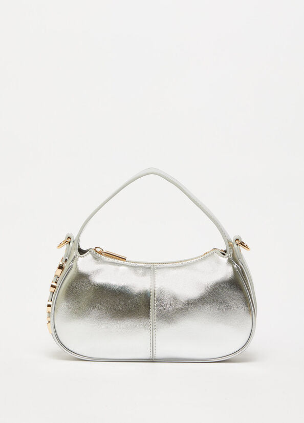 Silver Women's Liu Jo Laminate Handbag | SBF-254179