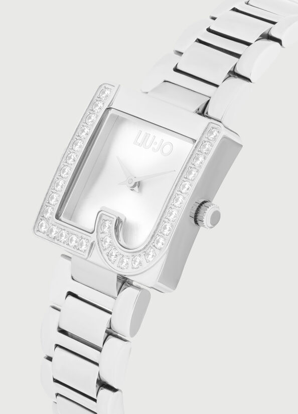 Silver Women's Liu Jo Steel With Logo Watches | KAE-957283