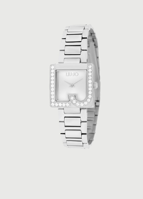 Silver Women\'s Liu Jo Steel With Logo Watches | KAE-957283