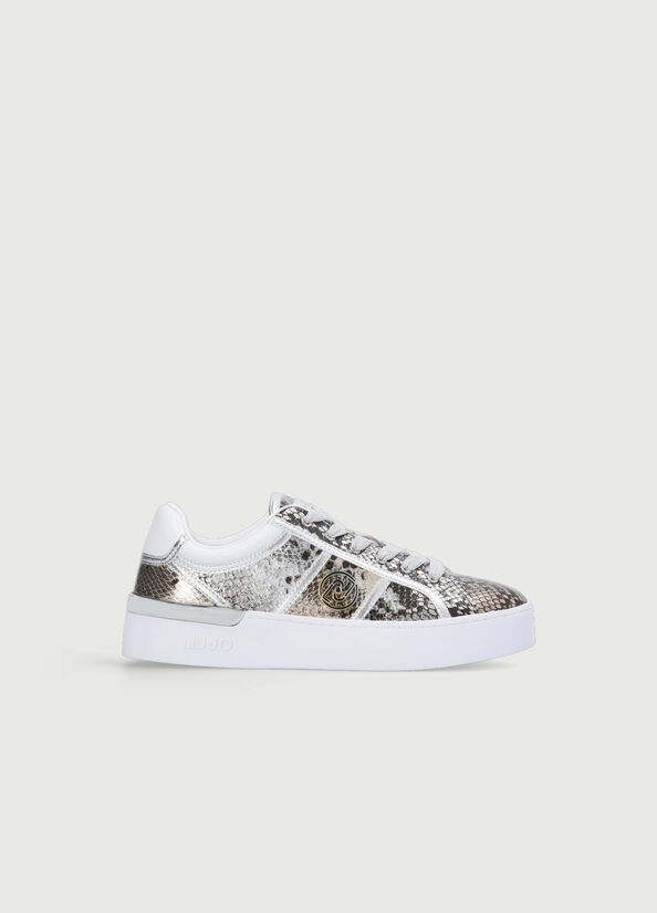 Snake Women's Liu Jo With Snakeskin Effect Print Sneakers | WNJ-938541