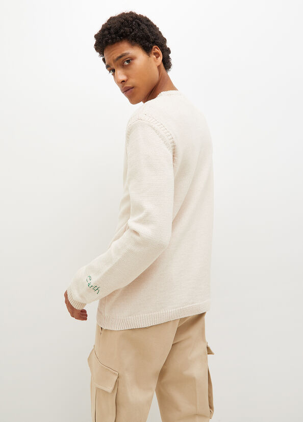 White Men's Liu Jo Eco-Friendly Sweaters | LDI-943058