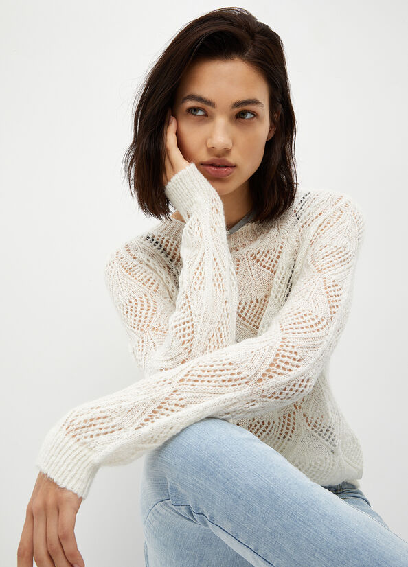 White Women's Liu Jo Alpaca Blend Sweaters | TLA-652018