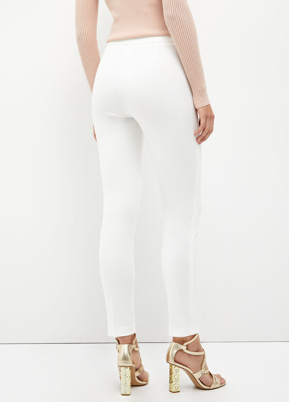 White Women's Liu Jo Cigarette Pants | GZF-592740