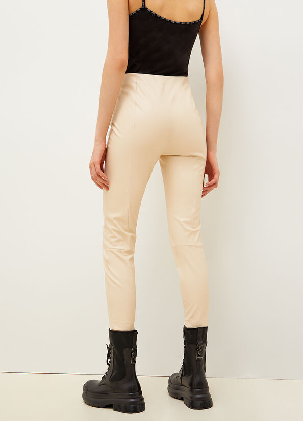 White Women's Liu Jo Fabric Pants | OIL-860924