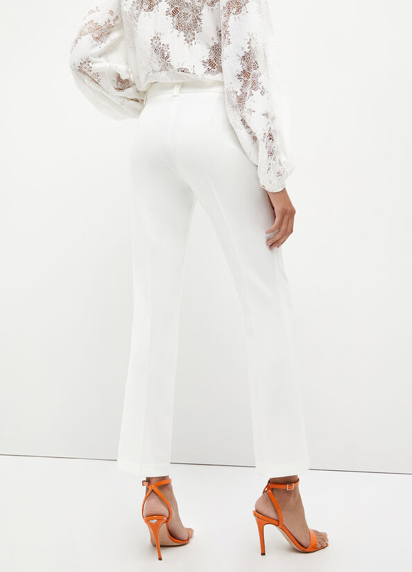 White Women's Liu Jo Stretch Pants | NQG-467850