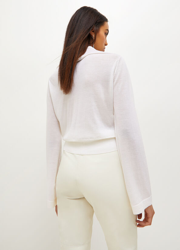 White Women's Liu Jo Wool Sweaters | WPU-216508