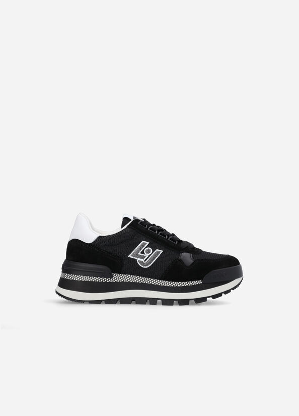 Black Women's Liu Jo Brighty Mesh Sneakers | KFY-482176