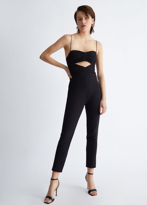 Black Women's Liu Jo Smart Jumpsuit Dress | BVI-970153