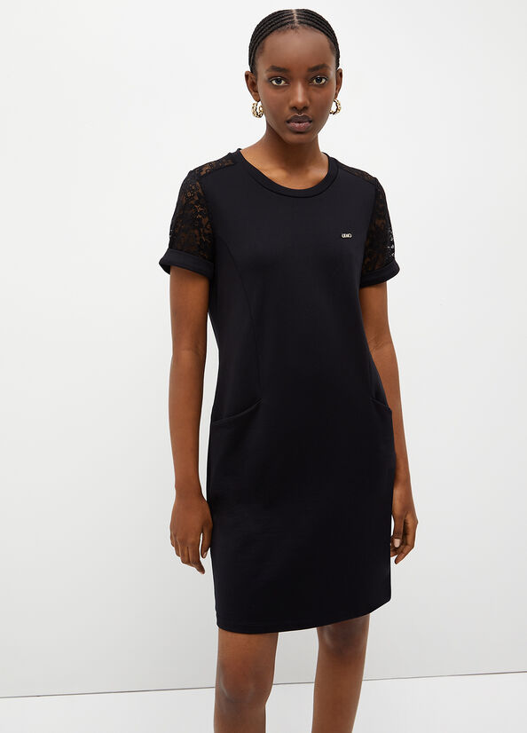 Black Women's Liu Jo With Print Dress | HGZ-294078