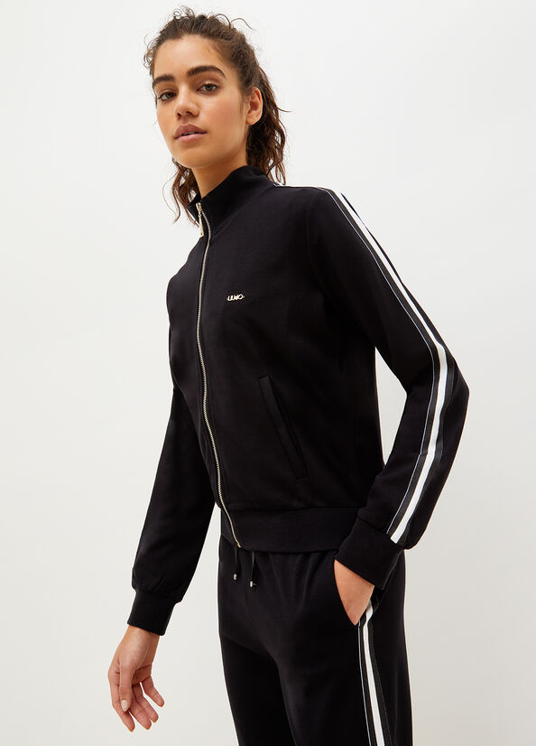 Black Women's Liu Jo With Zip Sweatshirts | SWB-642307