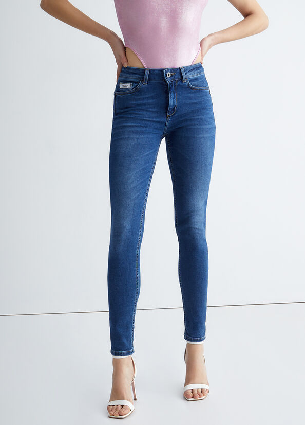 Blue Women's Liu Jo Eco-Friendly Skinny Jeans | QBS-569823