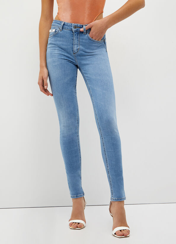 Blue Women's Liu Jo Eco-Friendly Skinny Jeans | UVI-658792