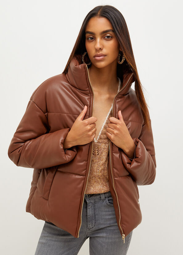 Brown Women's Liu Jo Padded Coats | VRG-628471