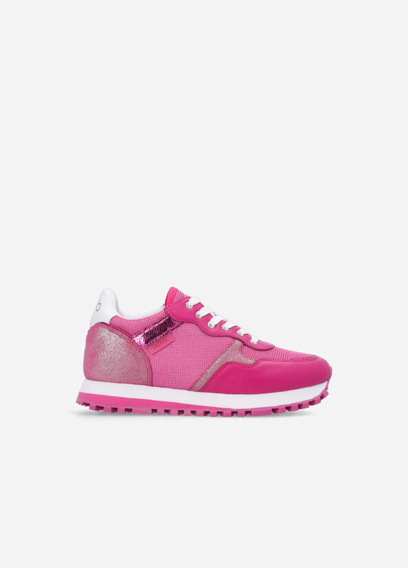 Fuchsia Women's Liu Jo Brighty Mesh Sneakers | KQT-821409