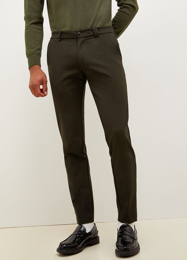 Green Men's Liu Jo Slim Fit Chinos Pants | GML-912845