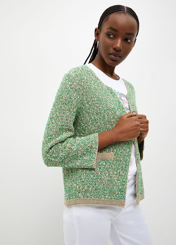 Green Women's Liu Jo Knit Sweaters | XDU-029863