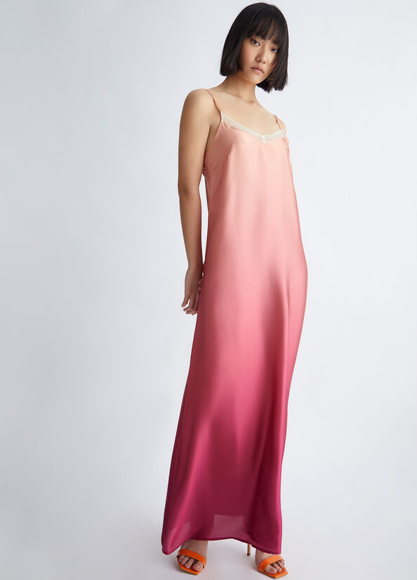 Pink Women's Liu Jo Satin Dress | KGT-219607