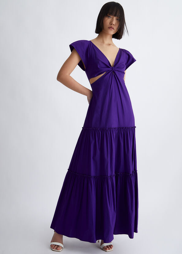 Purple Women's Liu Jo Poplin Dress | OLB-240935