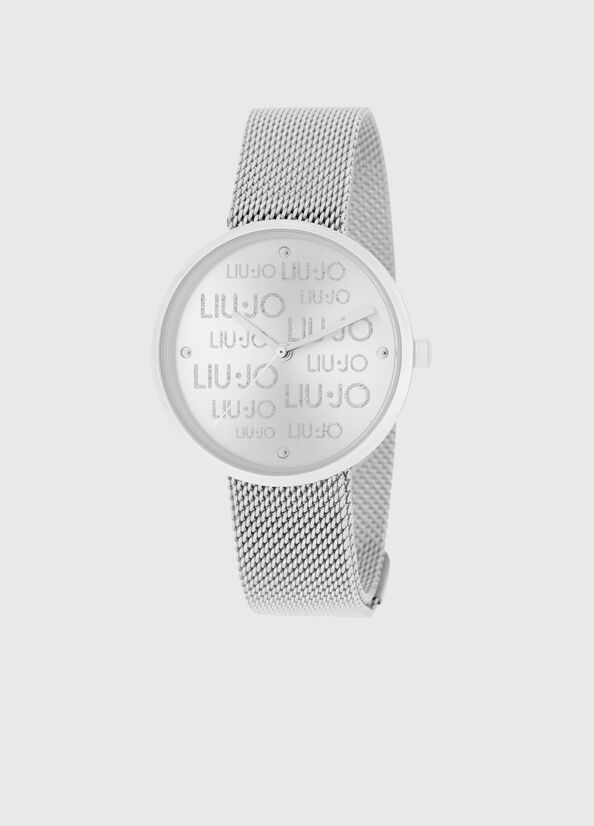 Silver Women's Liu Jo Steel With Logo Watches | AEJ-341805