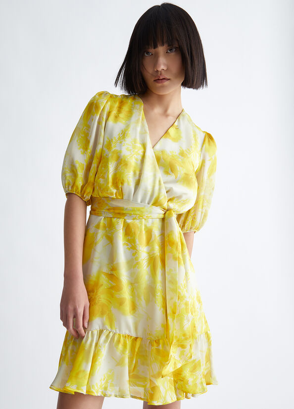 Yellow Women's Liu Jo Floral Formal Dress | BYN-103698